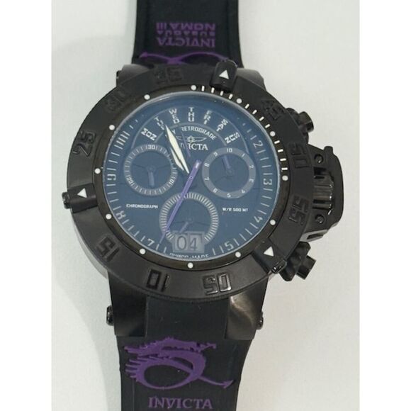 Invicta Men\'s Subaqua Noma III Swiss Chronograph Silicone Black Dial Watch 10190 main image 8